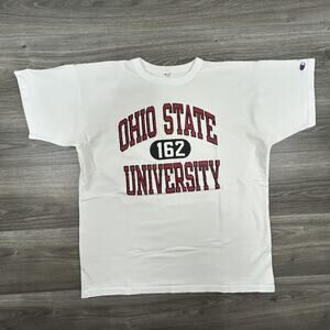 Vintage 90s Ohio State University Shirt Mens Large White College Champion USA